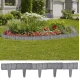 Set 4 bucati MINI Gard cu aspect de piatra Plastic / Bordura din plastic cu aspect de piatra