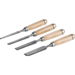 Set 4 Dalti cu maner de lemn 