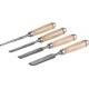 Set 4 Dalti cu maner de lemn