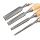 Set 4 Dalti cu maner de lemn