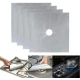 Set 4 folii ARGINTII de protectie pentru aragaz