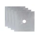 Set 4 folii ARGINTII de protectie pentru aragaz