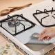Set 4 Folii TEFLON GRI Detasabile pentru Aragaz din Teflon  Lavabila  Reutilizabila