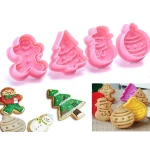Set 4 forme pentru biscuiti model CRACIUN