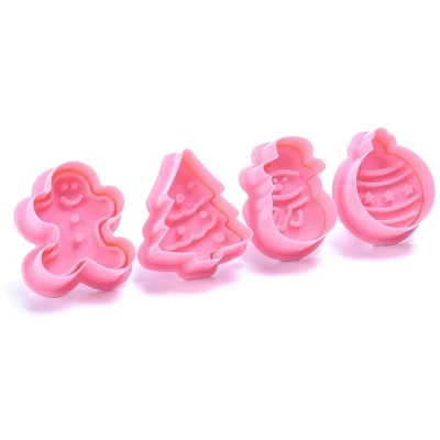 Set 4 forme pentru biscuiti model CRACIUN