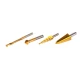 Set 4 freze HSS 8-20, 4-12, 12-4, 6 mm