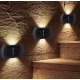 Set 4 Lampi solare cu lumina bidirectionala 2 led / lampa