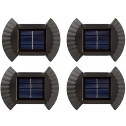 Set 4 Lampi solare cu lumina bidirectionala 4 led / lampa 