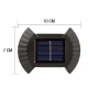Set 4 Lampi solare cu lumina bidirectionala 6 led / lampa