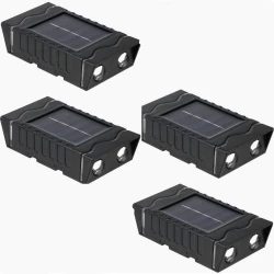 Set 4 lampi solare de perete cu iluminare sus jos 4 LED
