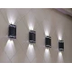 Set 4 lampi solare de perete cu iluminare sus jos 4 LED