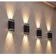 Set 4 lampi solare de perete cu iluminare sus jos 4 LED