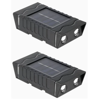 Set 4 lampi solare de perete cu iluminare sus jos 4 LED