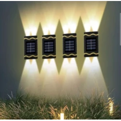 Set 4 lampi solare decorative de perete 4Led