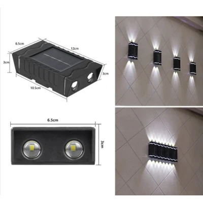 Set 4 lampi solare decorative de perete 4Led