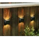 Set 4 lampi solare exterioare pentru perete iluminare sus/jos 8 LED