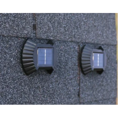 Set 4 lampi solare exterioare pentru perete iluminare sus/jos 8 LED