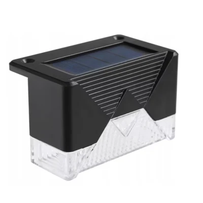 Set 4 Lampi Solare LED pentru scari gard stalpi rezistent la apa senzor de Lumina 8,1 cm x 5 cm x 4,5 cm Lumina Calda