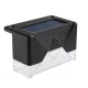 Set 4 Lampi Solare LED pentru scari gard stalpi rezistent la apa senzor de Lumina 8,1 cm x 5 cm x 4,5 cm Lumina Calda