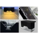 Set 4 Lampi Solare LED pentru scari gard stalpi rezistent la apa senzor de Lumina 8,1 cm x 5 cm x 4,5 cm Lumina Calda