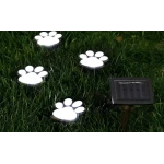 Set 4 Lampi solare led tip labuta de caine cu infigere in gazon