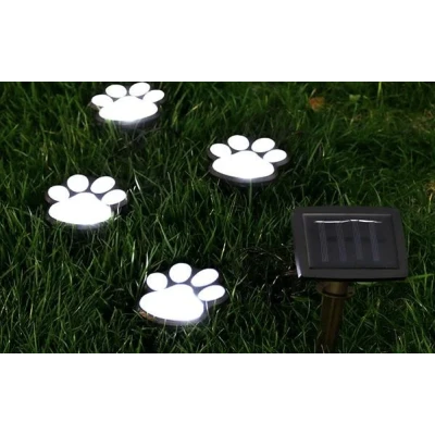 UB Set 4 Lampi solare led tip labuta de caine cu infigere in gazon