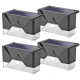 Set 4 Lampi Solare pentru Gard si Stalp cu Senzor de Miscare