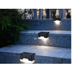 Set 4 Lampi Solare pentru Gard si Stalp cu Senzor de Miscare