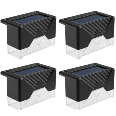 Set 4 Lampi Solare pentru Gard si Stalp cu Senzor de Miscare