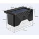Set 4 Lampi Solare pentru Gard si Stalp cu Senzor de Miscare