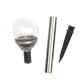 Set 4 lampi solare pentru gradina LED model glob de sticla
