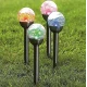 Set 4 lampi solare pentru gradina LED model glob de sticla