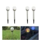 Set 4 lampi solare pentru gradina LED model glob de sticla