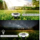 Set 4 lampi solare pentru gradina rotunde