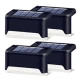 Set 4 lampi solare pentru trepte cu lumina calda
