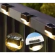 Set 4 lampi solare pentru trepte cu lumina calda