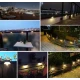 Set 4 lampi solare pentru trepte cu lumina calda