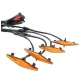 Set 4 lumini de zi si gabarit F3 pentru auto sau autocamioane montaj pe grila 12V/24V