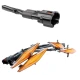 Set 4 lumini de zi si gabarit F3 pentru auto sau autocamioane montaj pe grila 12V/24V