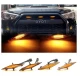 Set 4 lumini de zi si gabarit F3 pentru auto sau autocamioane montaj pe grila 12V/24V