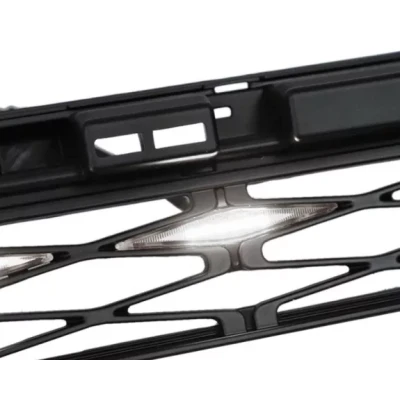 Set 4 lumini de zi si gabarit F3 pentru auto sau autocamioane montaj pe grila 12V/24V