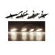 Set 4 lumini de zi si gabarit F3 pentru auto sau autocamioane montaj pe grila 12V/24V