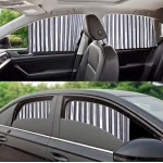 Set 4 parasolare retractabile auto geamuri laterale fata-spate GRI