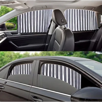 Set 4 parasolare retractabile auto geamuri laterale fata-spate GRI