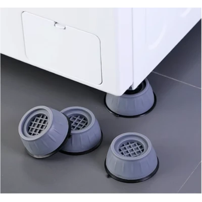 Set 4 Picioruse GRI antisoc si antiderapante pentru masina de spalat