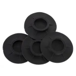 Set 4 picioruse pentru masina de spalat NEGRE