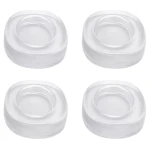 Set 4 picioruse TRANSPARENTE din silicon antivibratie pentru masina de spalat