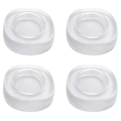 Set 4 picioruse TRANSPARENTE din silicon antivibratie pentru masina de spalat