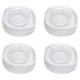 Set 4 picioruse TRANSPARENTE din silicon antivibratie pentru masina de spalat