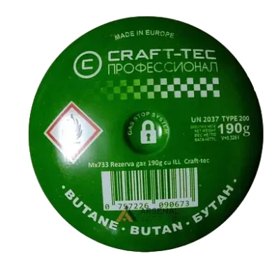 Set 4 Rezerve gaz 190 g Craft-tec cu ILL MX733
